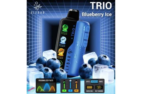 Elf Bar TRIO 40000 Puffs  Blueberry Ice