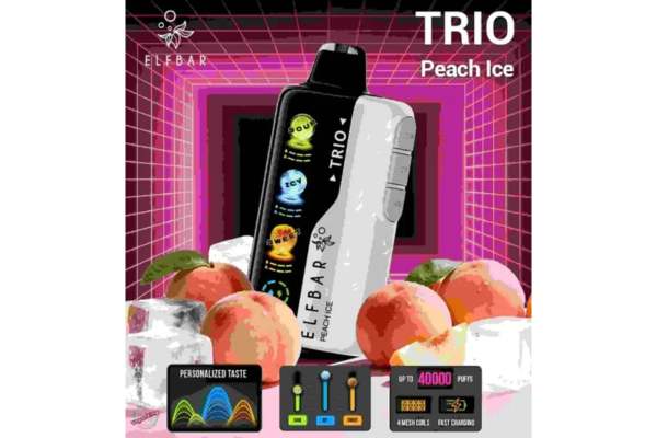 Elf Bar TRIO 40000 Puffs  Peach Ice