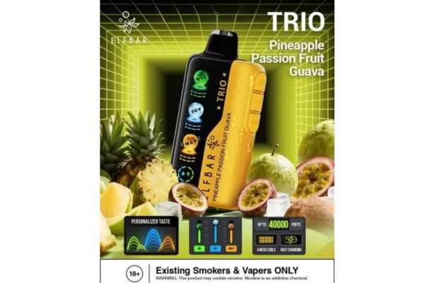 Elf Bar Trio Pineapple Passion Fruit Guava 40K Puffs Delhi NCR