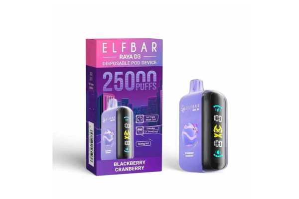 Elf Bar Raya D3 Blackberry Cranberry 25000 Puffs DLF Gurgaon